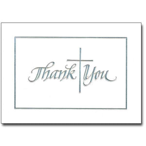 Silver Cross Thank You Cards