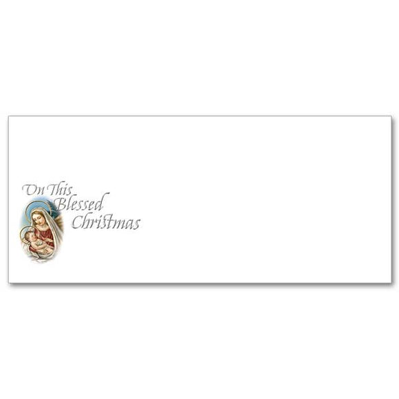 On This Blessed Christmas Stationery Envelope