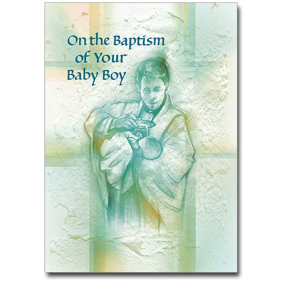 On the Baptism of Your Baby Boy Card