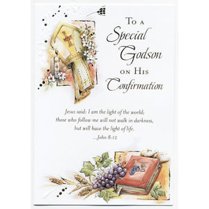 Special Godson Confirmation Card