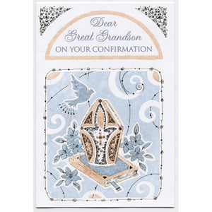 Great Grandson Confirmation Card