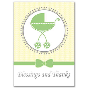 Blessings and Thanks Baby Gift Thank You Notes
