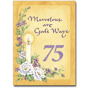 Marvelous Are God's Ways 75th Anniversary