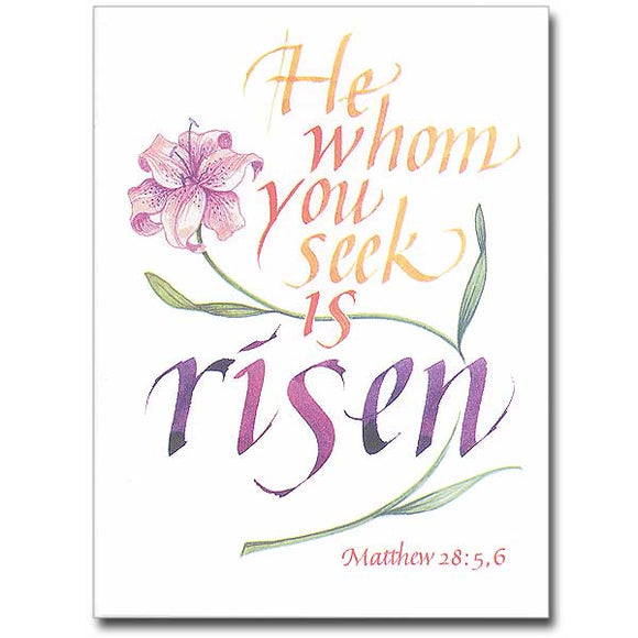 Whom You Seek is Risen Easter Card