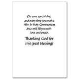 For a Fine Boy First Communion Day Card