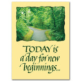 Today Is a Day for New Beginnings Card