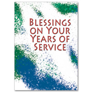 Blessings on Your Years of Service Retirement Card