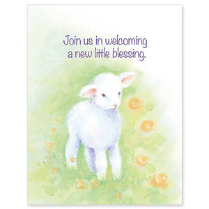 Join Us in Welcoming a New Little Blessing  Baby Shower Invitations