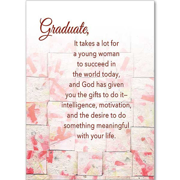 Graduation Congratulations for a Young Woman Card Graduation Congratulations for a Young Woman Card