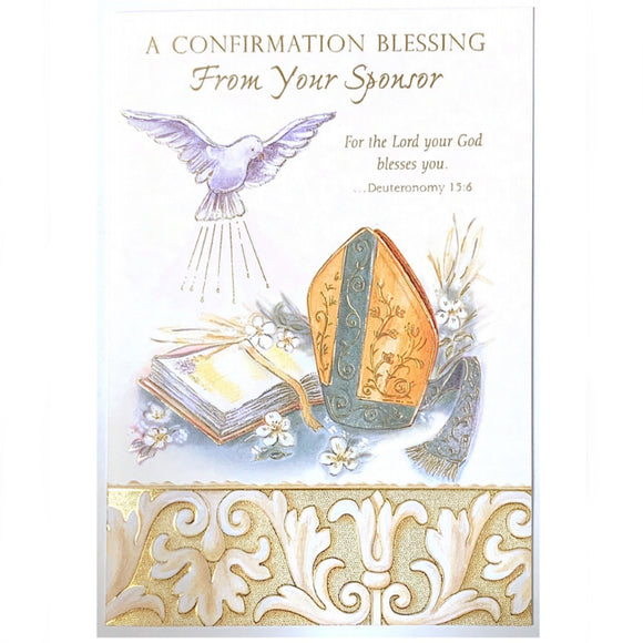 A Confirmation Blessing From Your Sponsor Card
