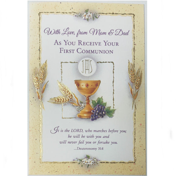 With Love from Mom & Dad As You Receive Your First Communion