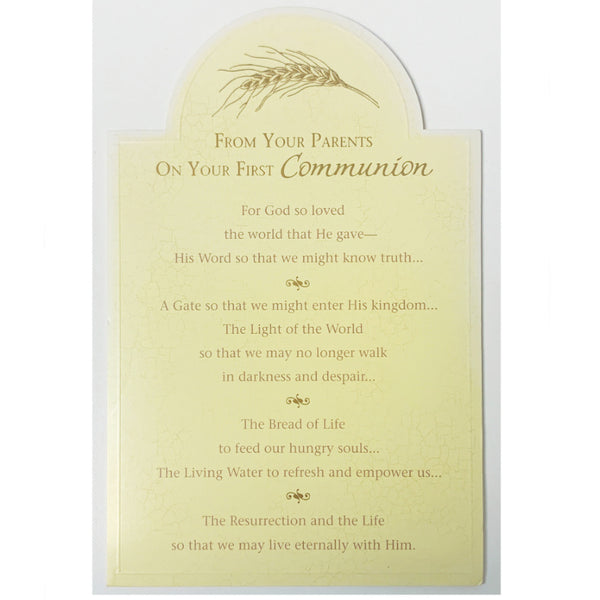 First Communion Letter To Parents