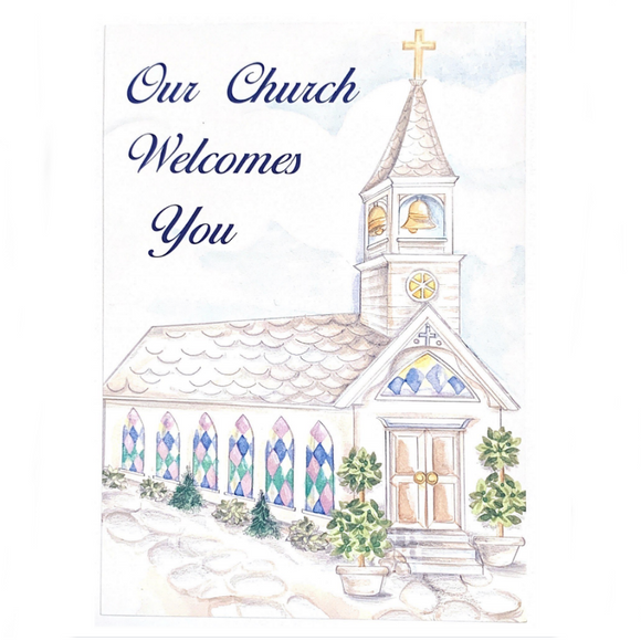 Our Church Welcomes You Card