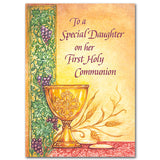 To a Special Daughter on Her First Holy Communion Card