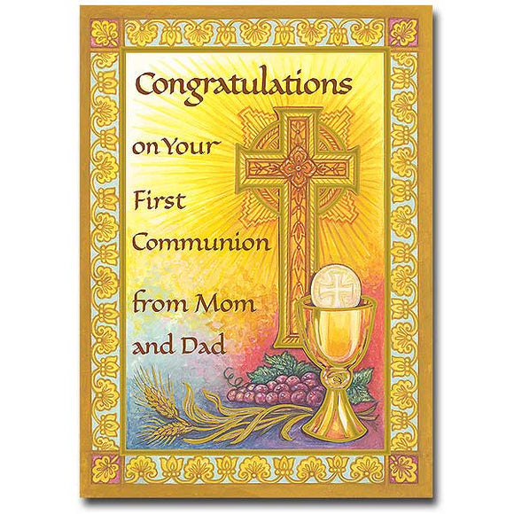 On Your First Communion from Mom and Dad