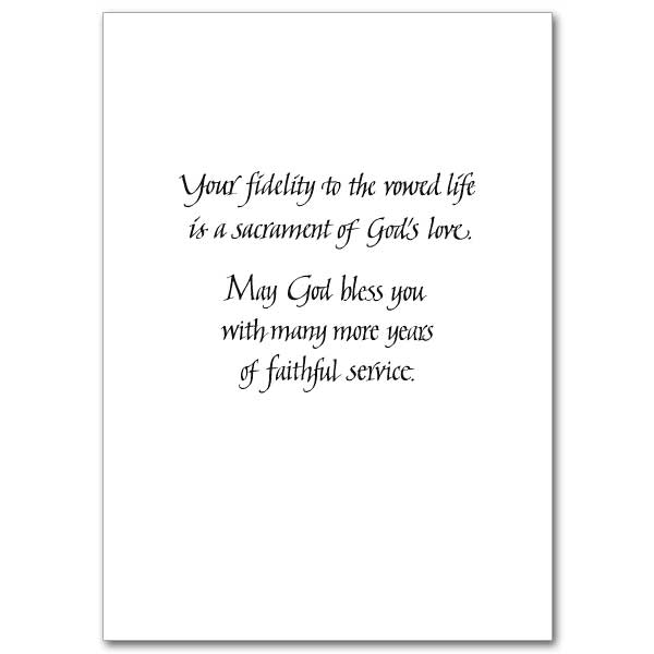 Joyfully Yours Religious Anniversary Card For Wife – 'With Love God Blessed Me' – 5x7 With Envelope