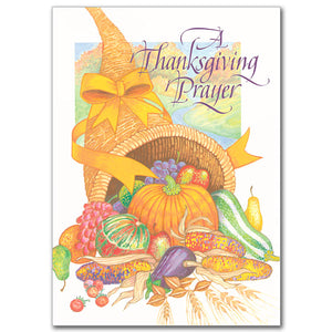 A Thanksgiving Prayer Card