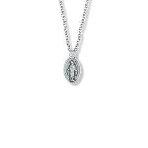 Girl's Silver Communion Miraculous Medal