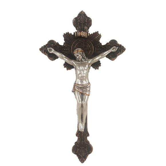 St. Benedict Crucifix - Bronze & Pewter
