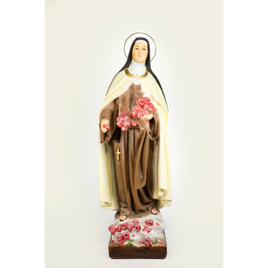 St. Therese Holding Flowers Statue 24 in.