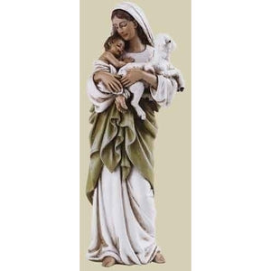 4" Madonna and Child with Lamb