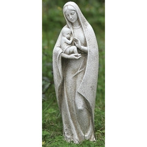14" Madonna and Child Garden Statue