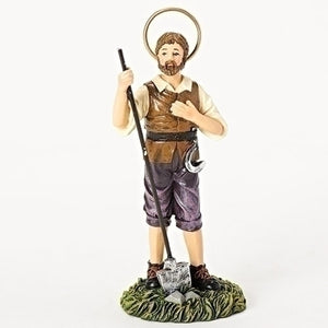 4" St. Isidore Statue