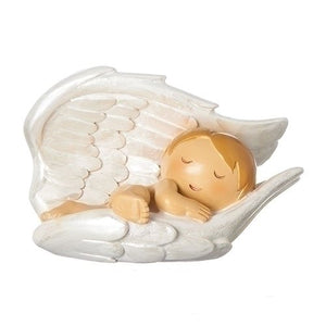 Baby in Angel Wings Statue