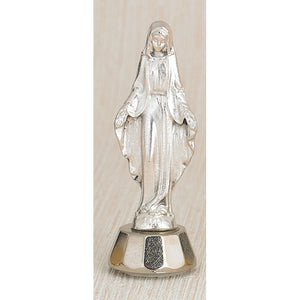 Our Lady of Grace Silver Adhesive Statue