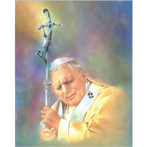 St. John Paul II 8x10 Carded Print