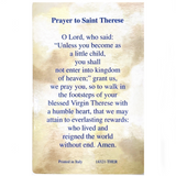 St. Therese of Lisieux Relic Card