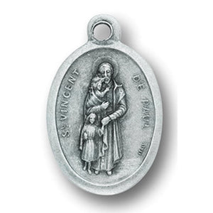 St. Vincent de Paul Oxidized Medal
