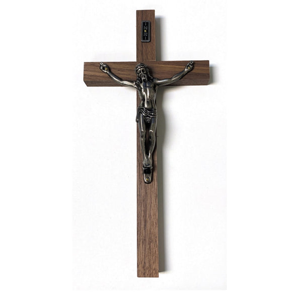 Thick Walnut Crucifix